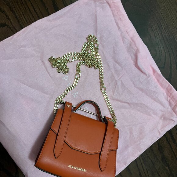 Strathberry Mini Bag in Orange - Picture 9 of 14